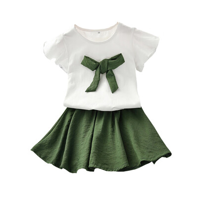 Summer Baby Girl Clothes Short Sleeve Cotton Bowknot Design T-shirt BlouseSkirts Fashion Kids Clothing Set
Summer Baby Girl Clothes Short Sleeve Cotton Bowknot Design T-shirt BlouseSkirts Fashion Kids Clothing Set