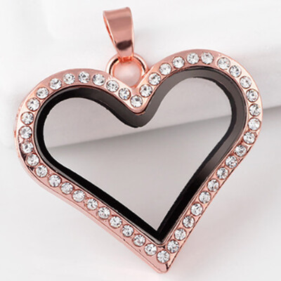 New Peach Heart Crystal Silver Floating Charm for Memory Living Locket Necklace Gifts
New Peach Heart Crystal Silver Floating Charm for Memory Living Locket Necklace Gifts