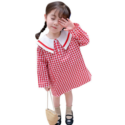 Children Toddlers Girls Spring Long Sleeve Princess Sweet Cotton Cartoon Plaid Print Sweet Cute Dress Baby Girls Dress
Children Toddlers Girls Spring Long Sleeve Princess Sweet Cotton Cartoon Plaid Print Sweet Cute Dress Baby Girls Dress