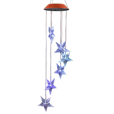 Outdoor Waterproof Solar Powered LED Color Changing Light Mobile Wind Chimes for Home Party Festival Garden Decor
Outdoor Waterproof Solar Powered LED Color Changing Light Mobile Wind Chimes for Home Party Festival Garden Decor