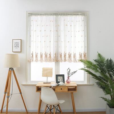 Toponeto Leaves Sheer Curtain Tulle Window Treatment Voile Drape Valance 1 Panel Fabric
Toponeto Leaves Sheer Curtain Tulle Window Treatment Voile Drape Valance 1 Panel Fabric