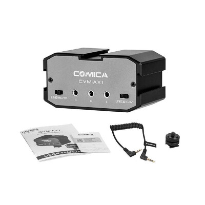 CoMica CVM-AX1 Audio Mixer Adapter Universal Dual Channel 35mm Port Mixer Support Real-time Monitoring MonoStereo Output Switch
CoMica CVM-AX1 Audio Mixer Adapter Universal Dual Channel 35mm Port Mixer Support Real-time Monitoring MonoStereo Output Switch