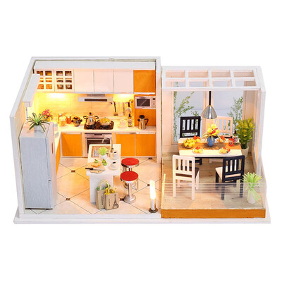 Gotoamei 3D Wooden DIY Miniature House Furniture LED House Puzzle Decorate Creative Gifts
Gotoamei 3D Wooden DIY Miniature House Furniture LED House Puzzle Decorate Creative Gifts