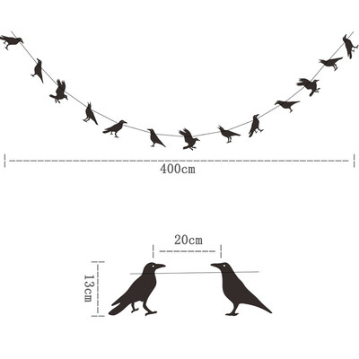 Household Crow Hanging Decoration Halloween Crow Decoration Black Festive Party Supplies
Household Crow Hanging Decoration Halloween Crow Decoration Black Festive Party Supplies