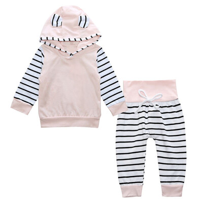 Baby Girl Sets Clothes 2018 Spring Toddler Kids Striped Long-Sleeved Hooded Cartoon 2PCS Kids Suit Children Girls Clothing Set
Baby Girl Sets Clothes 2018 Spring Toddler Kids Striped Long-Sleeved Hooded Cartoon 2PCS Kids Suit Children Girls Clothing Set
