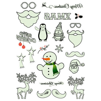 Christmas Luminous Temporary Tattoo Stickers For Party Children Waterproof Christmas Decorations New Year Decor
Christmas Luminous Temporary Tattoo Stickers For Party Children Waterproof Christmas Decorations New Year Decor