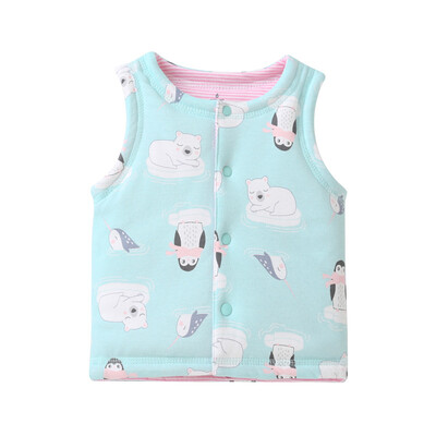 Autumn Winter Newborn Baby Girls Boys Cotton Vest Infant Spring Quilted Cotton Warm Thickening Babys Clothing Size 59-90
Autumn Winter Newborn Baby Girls Boys Cotton Vest Infant Spring Quilted Cotton Warm Thickening Babys Clothing Size 59-90