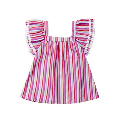 Summer Casual Brief Style Striped Dresses Baby Girls Flare Sleeve Striped Print Dress Kids Toddler Pageant Clothes
Summer Casual Brief Style Striped Dresses Baby Girls Flare Sleeve Striped Print Dress Kids Toddler Pageant Clothes