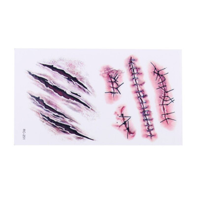 Halloween Zombie Scars Tattoos With Fake Scab Bloody Costume Makeup Halloween Decoration Terror Wound Scary Blood Injury Sticker
Halloween Zombie Scars Tattoos With Fake Scab Bloody Costume Makeup Halloween Decoration Terror Wound Scary Blood Injury Sticker