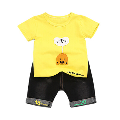 Baby Boys Clothes Summer Short Sleeve Cartoon Cat Print T-shirt TopsShorts Casual Costume Set
Baby Boys Clothes Summer Short Sleeve Cartoon Cat Print T-shirt TopsShorts Casual Costume Set