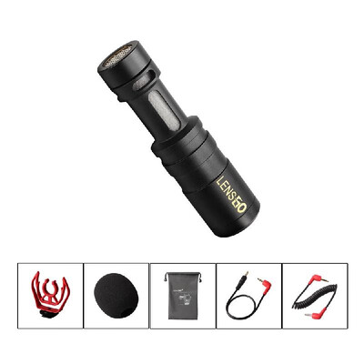 LENSGO LYM-DMM1 Cardioid Directional Condenser Microphone Universal Video Microphone With Sponge Windshield Shockproof Mount for C
LENSGO LYM-DMM1 Cardioid Directional Condenser Microphone Universal Video Microphone With Sponge Windshield Shockproof Mount for C