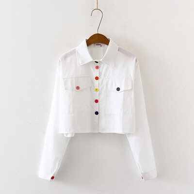 Women Blouses Autumn Long Sleeve Sweet Shirt Casual Turn-down Collar Female Korean Vogue Shirt Loose Single-breasted Tops
Women Blouses Autumn Long Sleeve Sweet Shirt Casual Turn-down Collar Female Korean Vogue Shirt Loose Single-breasted Tops