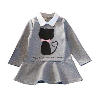 New Arrived Girls Autumn Spring Clothes Children Cartoon Cat Dress Baby Girl Princess Cotton Long Sleeve Dress
New Arrived Girls Autumn Spring Clothes Children Cartoon Cat Dress Baby Girl Princess Cotton Long Sleeve Dress