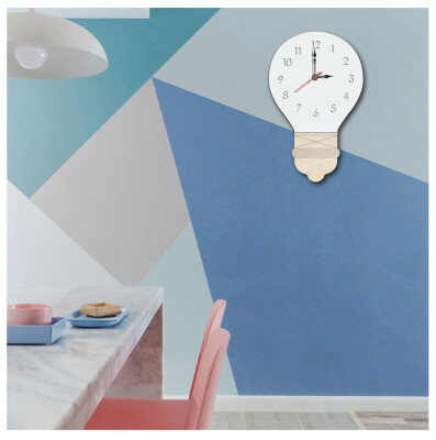 Gobestart Nordic Style Light Bulb Wall Clock Silent Wooden Clock for Home Living Room
Gobestart Nordic Style Light Bulb Wall Clock Silent Wooden Clock for Home Living Room