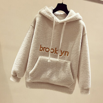 Women Plush Sweater Letters Embroidered Hat Collar Long Sleeve Casual Warm Winter Autumn Loose Long Thick Tops
Women Plush Sweater Letters Embroidered Hat Collar Long Sleeve Casual Warm Winter Autumn Loose Long Thick Tops