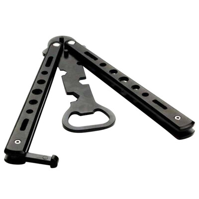2018 New 1Piece Silver Steel Practice Balisong Butterfly Trainer Knife Folded Beer Bottle Opener
2018 New 1Piece Silver Steel Practice Balisong Butterfly Trainer Knife Folded Beer Bottle Opener