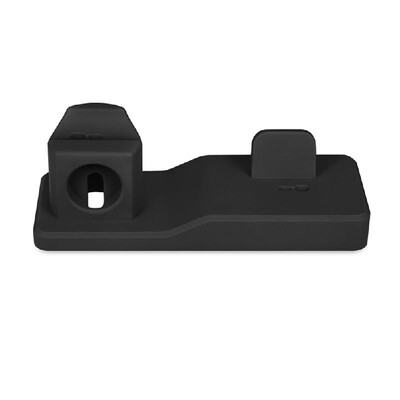 3-in-1 Silicone Stand Holder High-quality Charging Dock Compatible with Apple iPhone iWatch AirPods Charging Cable Hub Black
3-in-1 Silicone Stand Holder High-quality Charging Dock Compatible with Apple iPhone iWatch AirPods Charging Cable Hub Black