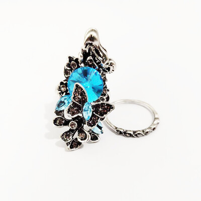 Fashion Retro Sapphire Amethyst Inlay Butterfly Ring Crystal Jewelry
Fashion Retro Sapphire Amethyst Inlay Butterfly Ring Crystal Jewelry