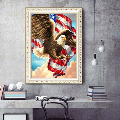 DIY 5D Diamond Painting By Number Kits USA Flag & Eagle Round Acrylic Full Drill Rhinestone Pictures Arts Craft For Home Wall
DIY 5D Diamond Painting By Number Kits USA Flag & Eagle Round Acrylic Full Drill Rhinestone Pictures Arts Craft For Home Wall