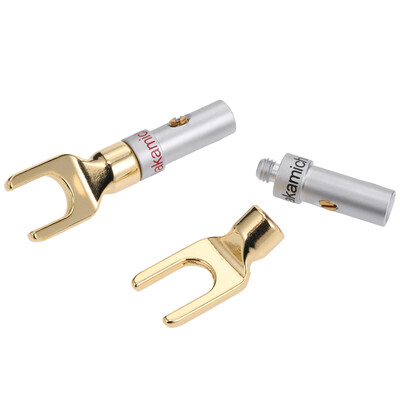 Y Spade Speaker Plugs Red & Black Adapter Gold Plated&Silver Plated Left&Right Channels Audio Screw Fork Connector Adapter
Y Spade Speaker Plugs Red & Black Adapter Gold Plated&Silver Plated Left&Right Channels Audio Screw Fork Connector Adapter