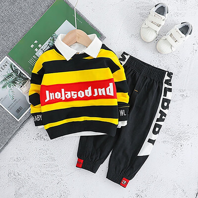 Autumn Spring Children Cute Stripes Print Long Sleeve Sweater Round Collar Casual Tops Pants
Autumn Spring Children Cute Stripes Print Long Sleeve Sweater Round Collar Casual Tops Pants