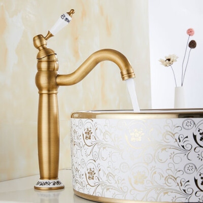Basin Faucet Ceramic Base Bathroom Sink Mixer Faucet Antique Bathroom Kitchen Hot&Cold Water Taps
Basin Faucet Ceramic Base Bathroom Sink Mixer Faucet Antique Bathroom Kitchen Hot&Cold Water Taps
