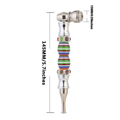 Fashion delicate Smok Metal Pipes Portable Creative Smoking Pipe Herb Tobacco Pipe Narguile Smoke Cigarette Holder Mouthpiece
Fashion delicate Smok Metal Pipes Portable Creative Smoking Pipe Herb Tobacco Pipe Narguile Smoke Cigarette Holder Mouthpiece