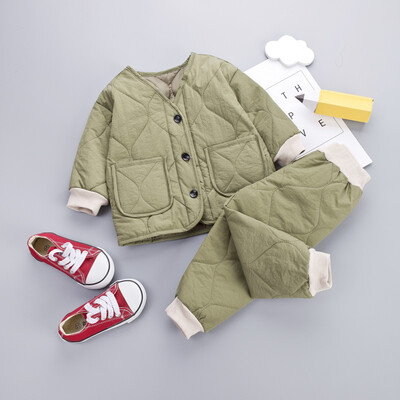 Kids Clothes 2019 Winter Baby Boys Girls Thicken Warm Cotton Outfit Toddler Coat Tops Pants 2Pcs Chilren Clothing Set
Kids Clothes 2019 Winter Baby Boys Girls Thicken Warm Cotton Outfit Toddler Coat Tops Pants 2Pcs Chilren Clothing Set