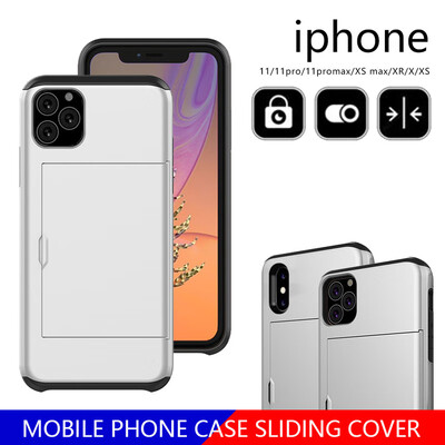Business Phone Cases for IPhone 11 Pro Max X XR Wallet Card Slots Slide Cover Shockproof Shell Mobile Phone Accessories
Business Phone Cases for IPhone 11 Pro Max X XR Wallet Card Slots Slide Cover Shockproof Shell Mobile Phone Accessories