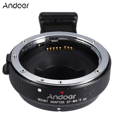 Andoer EF-MFT Auto Focus Electronic Lens Mount Adapter Ring for Canon EOS EFEF- Lens to M43 Camera Such As for Olympus Panasoni
Andoer EF-MFT Auto Focus Electronic Lens Mount Adapter Ring for Canon EOS EFEF- Lens to M43 Camera Such As for Olympus Panasoni
