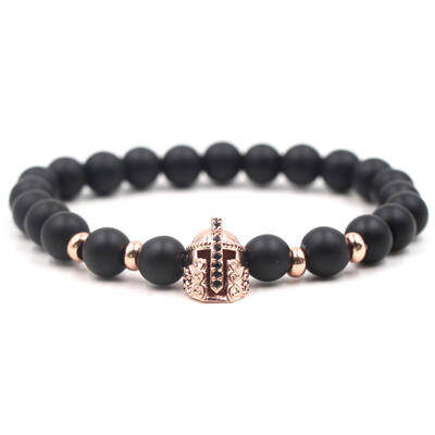 Trendy Armor Warrior Dragon Head Bracelets Men Black Lava Stone Bracelets Elasticity Ornament beads
Trendy Armor Warrior Dragon Head Bracelets Men Black Lava Stone Bracelets Elasticity Ornament beads