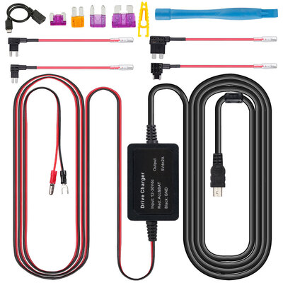 12V to 5V Dash Cam Hardwire Kit Mini USB Hard Wire Car Charger Cable Kit for Dash Cameras GPS
12V to 5V Dash Cam Hardwire Kit Mini USB Hard Wire Car Charger Cable Kit for Dash Cameras GPS