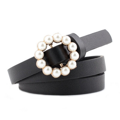 New Fashion Belts For Women Casual Sweet Long Round Pearl Buckle Decorative Thin Women Belt Cinturones Para Mujer
New Fashion Belts For Women Casual Sweet Long Round Pearl Buckle Decorative Thin Women Belt Cinturones Para Mujer