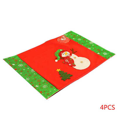 Christmas Xmas Snowman Table Place Mat Anti-skid Washable Dining Coffee Kitchen Holiday Desk Cloth
Christmas Xmas Snowman Table Place Mat Anti-skid Washable Dining Coffee Kitchen Holiday Desk Cloth