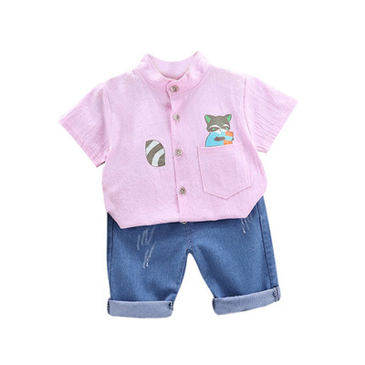 Baby Boys Clothes Short Sleeve Cartoon Animal Print Tops Blouse ShirtDenim Shorts Children Casual Outfits Sets
Baby Boys Clothes Short Sleeve Cartoon Animal Print Tops Blouse ShirtDenim Shorts Children Casual Outfits Sets