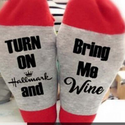 Personalised Socks Letter Printed Socks Turn On Hallmark And Bring Me Wine Funny Socks Unisex Socks
Personalised Socks Letter Printed Socks Turn On Hallmark And Bring Me Wine Funny Socks Unisex Socks