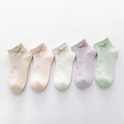 5 pairslot Baby Kids Girl Breathable Socks Spring Cute Striped Heart Print Soft Cotton Socks
5 pairslot Baby Kids Girl Breathable Socks Spring Cute Striped Heart Print Soft Cotton Socks