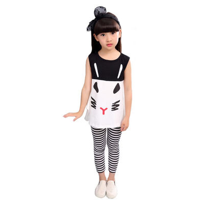Children Girls Cartoon Sleeveless Tops Suits VestStriped Pants Summer Baby Girl Cotton Trousers Outfits Set Children Clothing
Children Girls Cartoon Sleeveless Tops Suits VestStriped Pants Summer Baby Girl Cotton Trousers Outfits Set Children Clothing