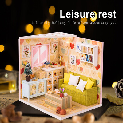 YIWULAWooden Doll House DIY Miniature Model Puzzle Dollhouse Furnitures Kids Toys Gift
YIWULAWooden Doll House DIY Miniature Model Puzzle Dollhouse Furnitures Kids Toys Gift