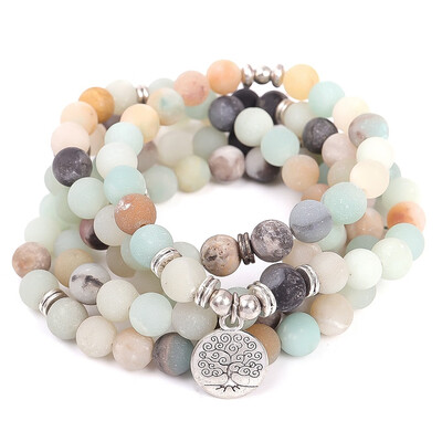Fashion Womens bracelet Matte Frosted Amazonite beads with Lotus Buddha Charm Yoga Bracelet
Fashion Womens bracelet Matte Frosted Amazonite beads with Lotus Buddha Charm Yoga Bracelet