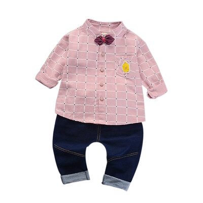 Baby Boy Clothes 2Pcs Cotton Fashion Plaid Print Long Sleeve Shirt Blouse Denim Trousers Casual Outfits Clothes
Baby Boy Clothes 2Pcs Cotton Fashion Plaid Print Long Sleeve Shirt Blouse Denim Trousers Casual Outfits Clothes