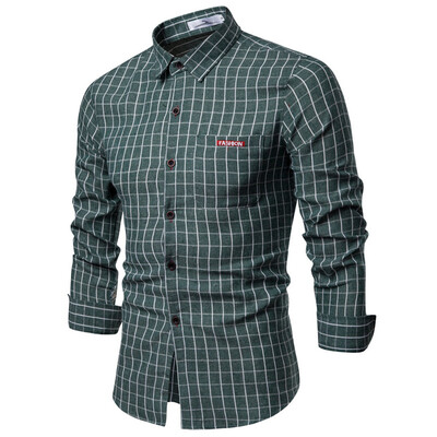 Tailored Mens Fashion Business Leisure Plaid Printing Long-sleeved Shirt Tops Blouse
Tailored Mens Fashion Business Leisure Plaid Printing Long-sleeved Shirt Tops Blouse