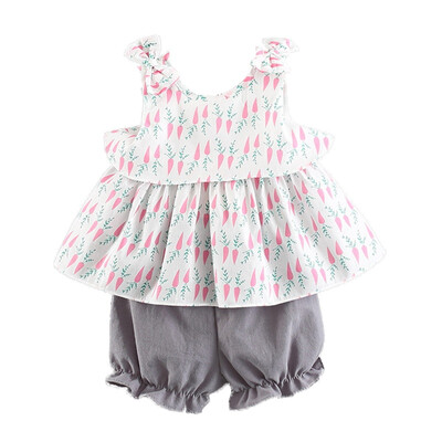 2PCS 1-4T 2018 Summer New Fashion Baby Pure Color Print Short Sleeve Top Shorts Set Children Clothing Set Girls Suits
2PCS 1-4T 2018 Summer New Fashion Baby Pure Color Print Short Sleeve Top Shorts Set Children Clothing Set Girls Suits