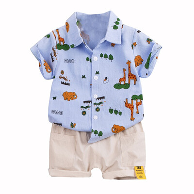 761Summer Children Baby Boys Casual Short Sleeve Cartoon Animal Print T-shirt TopsShorts Set
761Summer Children Baby Boys Casual Short Sleeve Cartoon Animal Print T-shirt TopsShorts Set