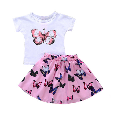 2019 Summer Kid Girl Letter T-shirt Tops Bow Floral Skirt 2Pcs Summe Clothes 2-6T Children Clothes Sets
2019 Summer Kid Girl Letter T-shirt Tops Bow Floral Skirt 2Pcs Summe Clothes 2-6T Children Clothes Sets