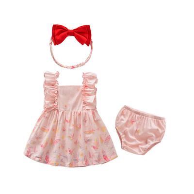 Summer baby girl clothing 3PCS set Floral Print sleeveless T-shirt Tops Cute Short Headband baby girl clothes Newborn Outfits
Summer baby girl clothing 3PCS set Floral Print sleeveless T-shirt Tops Cute Short Headband baby girl clothes Newborn Outfits