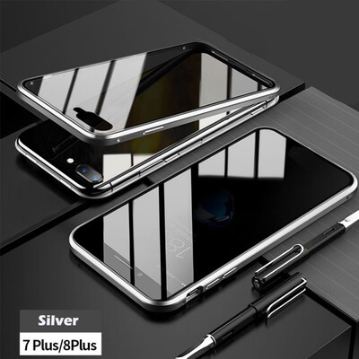 iPhone Glass CaseSlim Bumper Magnetic Adsorption Installation Anti-Scratch Aluminum Metal with Double Screen Protector Cover
iPhone Glass CaseSlim Bumper Magnetic Adsorption Installation Anti-Scratch Aluminum Metal with Double Screen Protector Cover