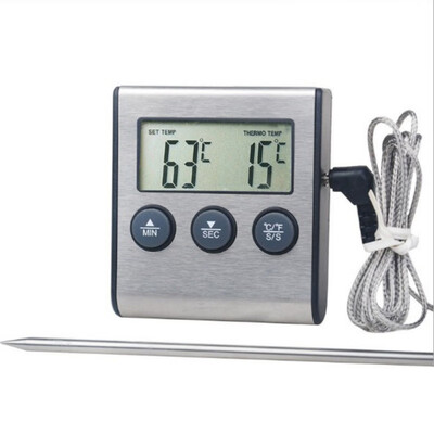 Digital Thermometer Temperature Kitchen food thermometer Cooking Meat BBQ Thermometer With Timer Home Outdoor supplies
Digital Thermometer Temperature Kitchen food thermometer Cooking Meat BBQ Thermometer With Timer Home Outdoor supplies