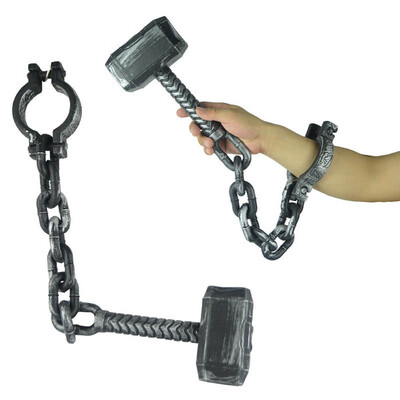 Tailored Halloween Props Prisoner Chain Plastic Hook Hammer Bracelet Anklets Toys New
Tailored Halloween Props Prisoner Chain Plastic Hook Hammer Bracelet Anklets Toys New