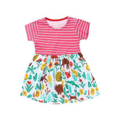 Casual Baby Girls Dresses Children Clothing Stripe Print Patchwork Princess Dress Cotton Kids Toddler Short Sleeve Sundress
Casual Baby Girls Dresses Children Clothing Stripe Print Patchwork Princess Dress Cotton Kids Toddler Short Sleeve Sundress